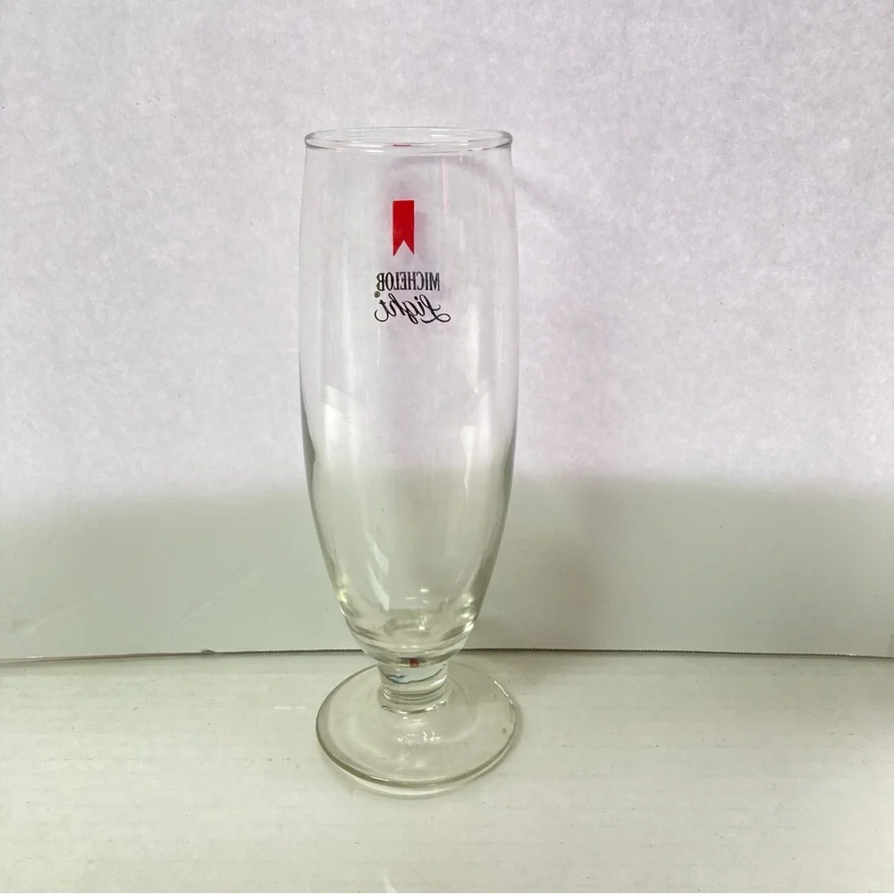 MICHELOB Light Pilsner Vintage Footed Beer Glass 12 oz